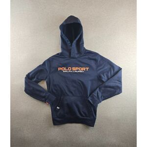 Polo Sport Ralph Lauren‎ Boy's Performance Spellout Hoodie Pullover Navy Size L